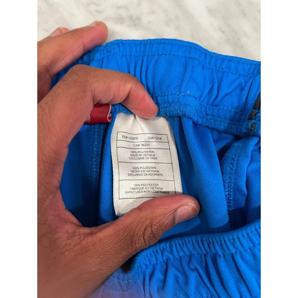 Puma Athletic Shorts Kids XL Blue Good Contrast Trim Soccer Gym Activewear